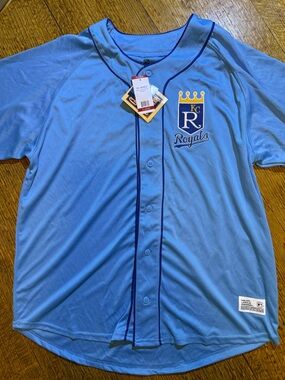 Kansas City Royals Men’s Light Blue Button-Up Jersey